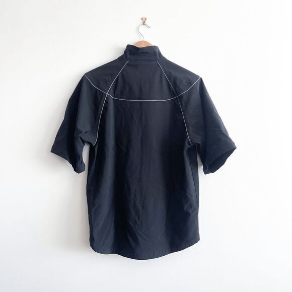 Nike Clima Fit Mens Outerwear Shirt Jacket Full Zip Black Medium - Picture 2 of 6